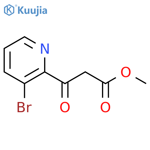methyl 3-(3-bromopyridin-2-yl)-3-oxopropanoate structure