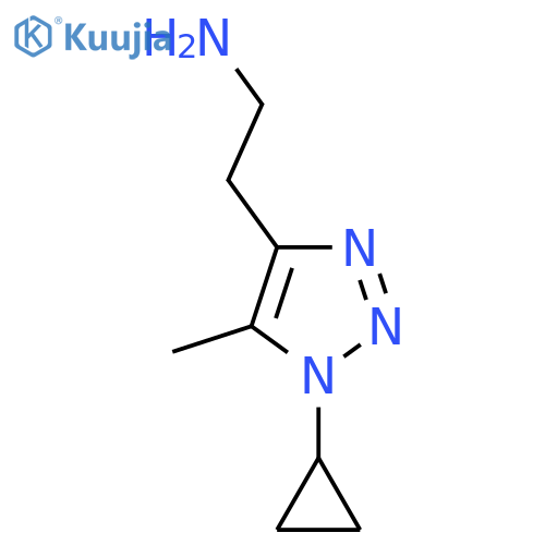 2-(1-Cyclopropyl-5-methyl-1H-1,2,3-triazol-4-yl)ethan-1-amine structure