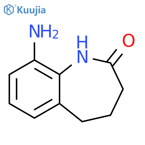 9-amino-1,3,4,5-tetrahydro-1-benzazepin-2-one structure