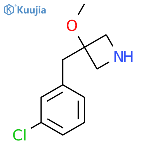 3-(3-chlorophenyl)methyl-3-methoxyazetidine structure