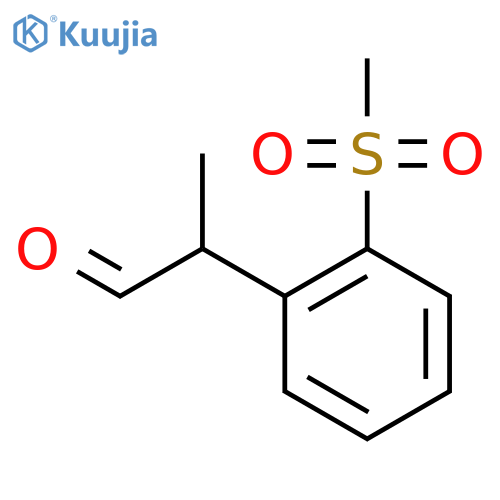 2-(2-methanesulfonylphenyl)propanal structure