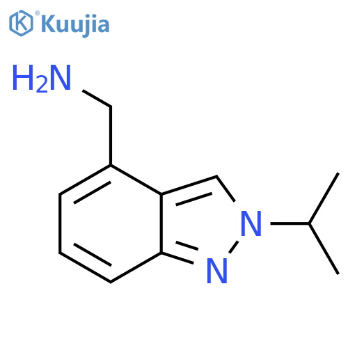 2-(propan-2-yl)-2H-indazol-4-ylmethanamine structure