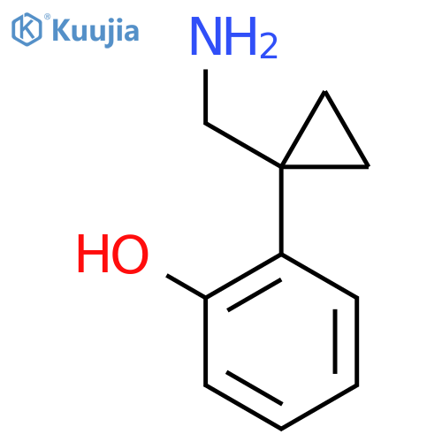 2-1-(aminomethyl)cyclopropylphenol structure