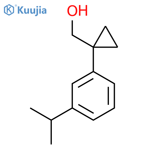 {1-3-(propan-2-yl)phenylcyclopropyl}methanol structure
