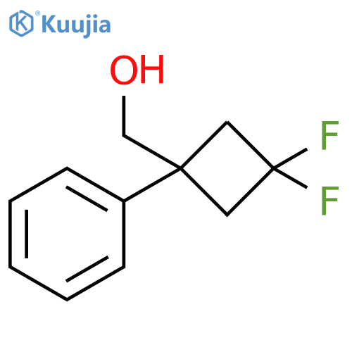 Cyclobutanemethanol, 3,3-difluoro-1-phenyl- structure