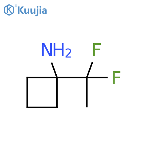 1-(1,1-difluoroethyl)cyclobutan-1-amine structure
