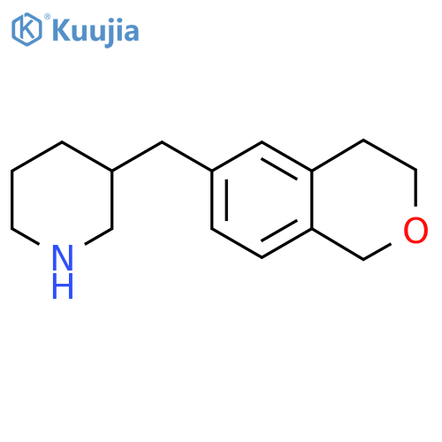 3-(3,4-dihydro-1H-2-benzopyran-6-yl)methylpiperidine structure
