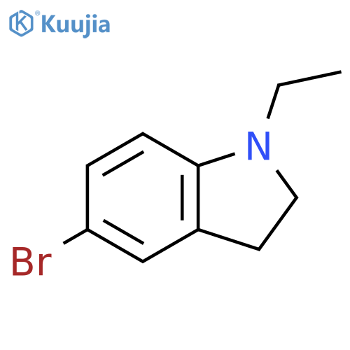 5-bromo-1-ethyl-2,3-dihydro-1H-indole structure