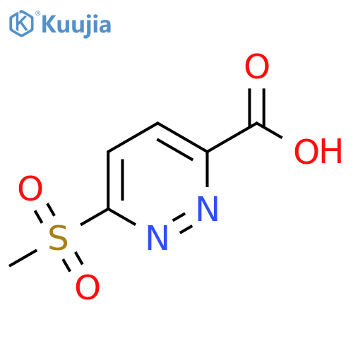 6-Methanesulfonylpyridazine-3-carboxylic acid structure