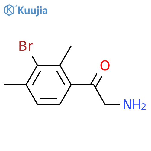 2-amino-1-(3-bromo-2,4-dimethylphenyl)ethan-1-one structure