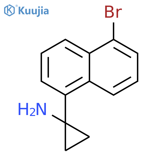 1-(5-Bromonaphthalen-1-yl)cyclopropan-1-amine structure