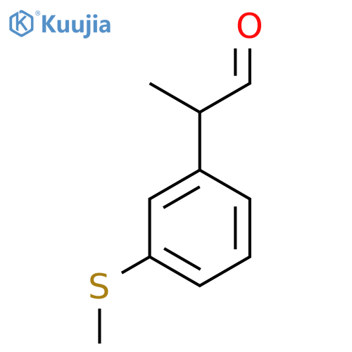 2-3-(methylsulfanyl)phenylpropanal structure