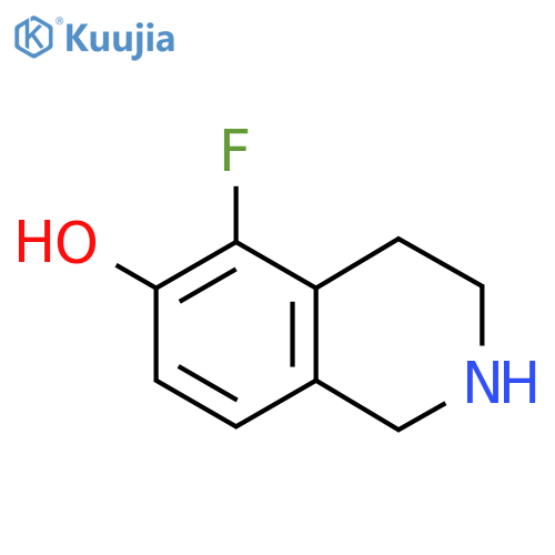 5-Fluoro-1,2,3,4-tetrahydroisoquinolin-6-ol structure