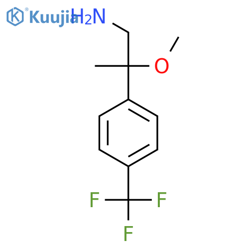 2-methoxy-2-4-(trifluoromethyl)phenylpropan-1-amine structure