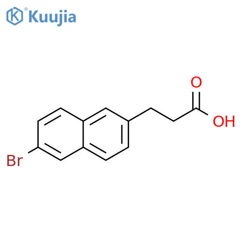 2-Naphthalenepropanoic acid, 6-bromo- structure