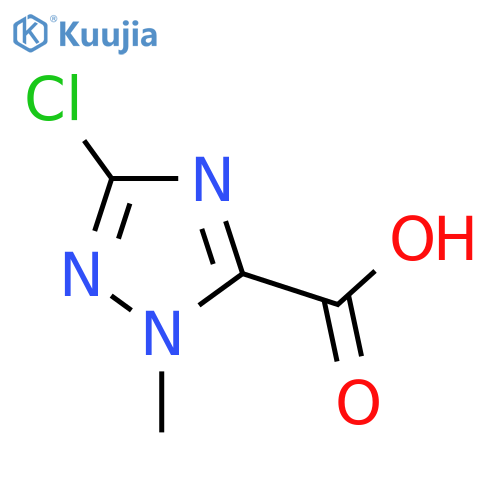 3-Chloro-1-methyl-1H-1,2,4-triazole-5-carboxylic acid structure