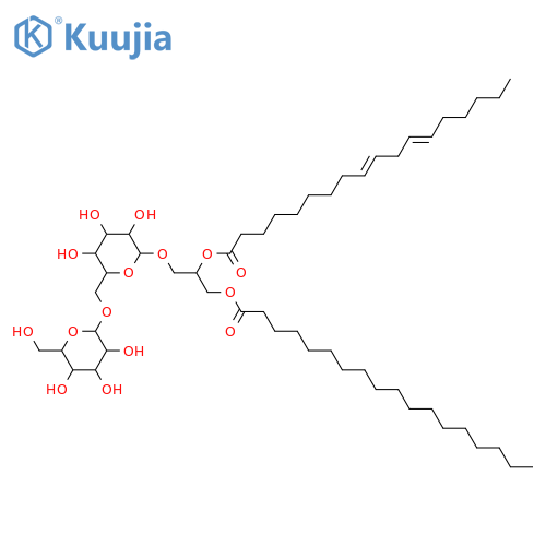 Glycerol 1,2-dialkanoates; Glycerol 1-octadecanoate 2-(9Z,12Z-octadecadienoate), 3-O-[α-D-Galactopyranosyl-(1→6)-β-D-galactopyranoside] structure