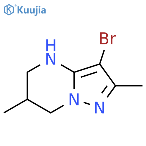 3-Bromo-2,6-dimethyl-4,5,6,7-tetrahydropyrazolo[1,5-a]pyrimidine structure