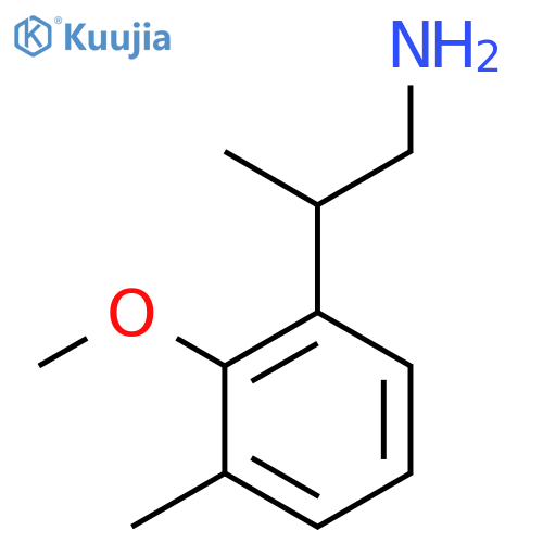 2-(2-methoxy-3-methylphenyl)propan-1-amine structure