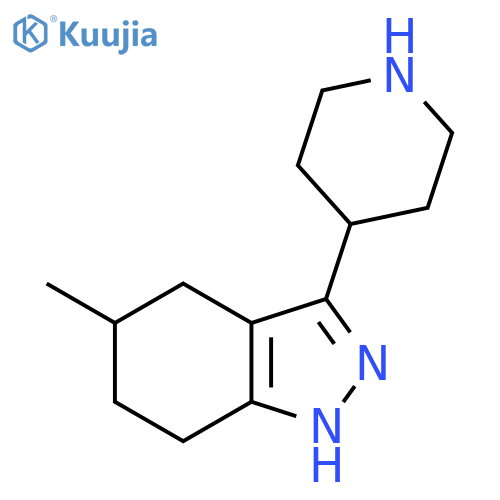 5-methyl-3-(piperidin-4-yl)-4,5,6,7-tetrahydro-1H-indazole structure
