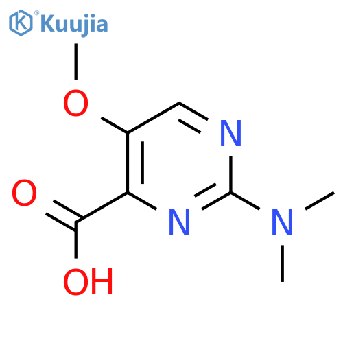 2-(Dimethylamino)-5-methoxypyrimidine-4-carboxylic acid structure