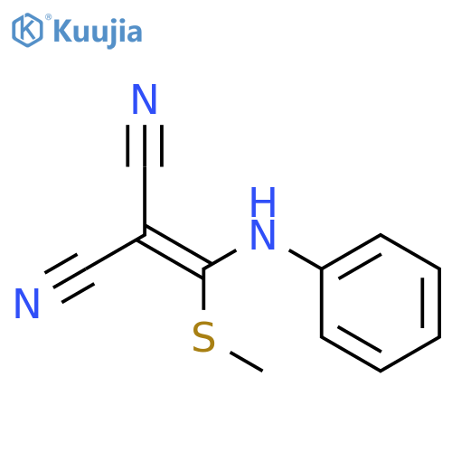 Propanedinitrile, [(methylthio)(phenylamino)methylene]- (en) structure