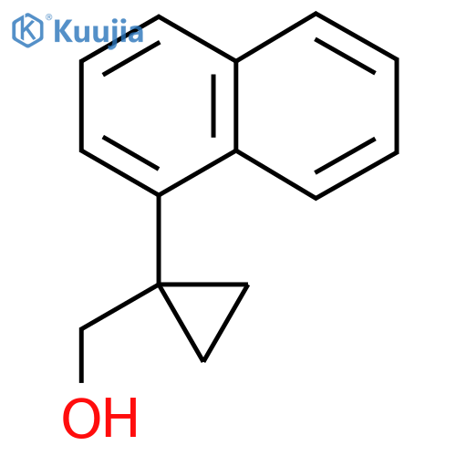 1-(naphthalen-1-yl)cyclopropylmethanol structure