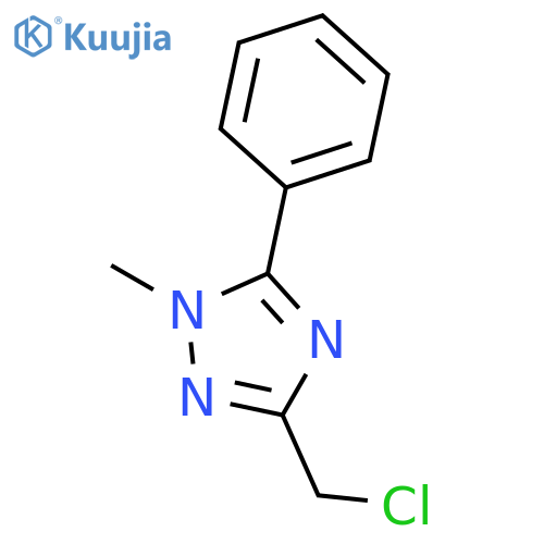 3-(chloromethyl)-1-methyl-5-phenyl-1H-1,2,4-triazole structure