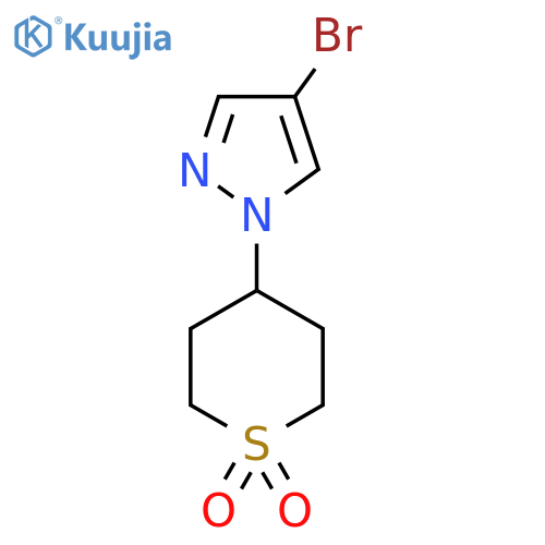 4-(4-bromo-1H-pyrazol-1-yl)-1lambda6-thiane-1,1-dione structure