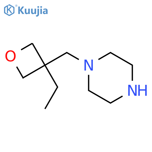 1-(3-ethyloxetan-3-yl)methylpiperazine structure