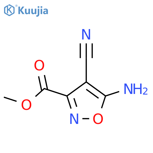 Methyl 5-amino-4-cyano-1,2-oxazole-3-carboxylate structure