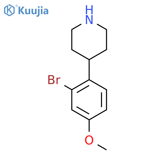 4-(2-bromo-4-methoxyphenyl)piperidine structure