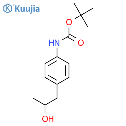 tert-butyl N-[4-(2-hydroxypropyl)phenyl]carbamate structure