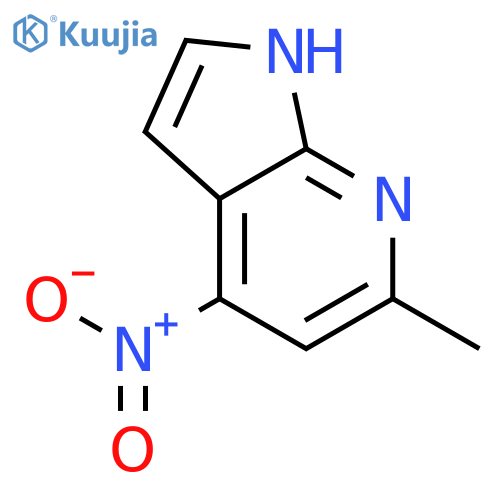 6-methyl-4-nitro-1H-Pyrrolo[2,3-b]pyridine structure