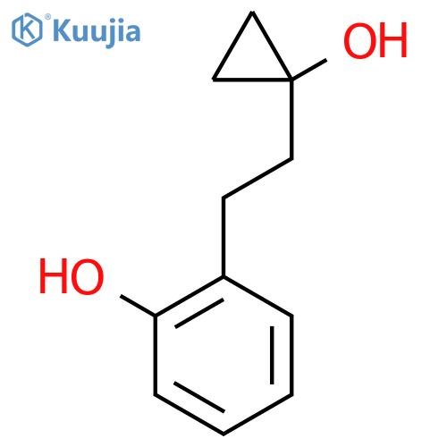 2-2-(1-hydroxycyclopropyl)ethylphenol structure