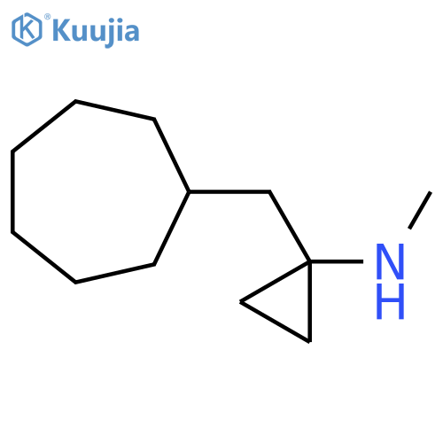 1-(cycloheptylmethyl)-N-methylcyclopropan-1-amine structure