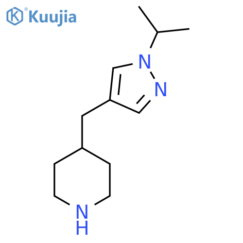 4-{1-(propan-2-yl)-1H-pyrazol-4-ylmethyl}piperidine structure