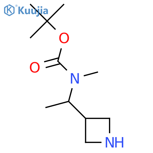 tert-butyl N-1-(azetidin-3-yl)ethyl-N-methylcarbamate structure