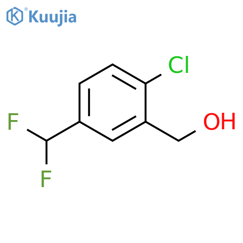 2-chloro-5-(difluoromethyl)phenylmethanol structure