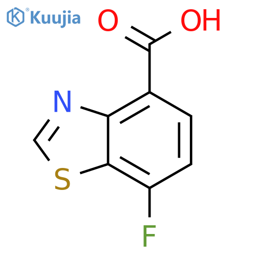 7-fluoro-1,3-benzothiazole-4-carboxylic acid structure