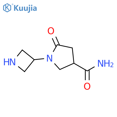 3-Pyrrolidinecarboxamide, 1-(3-azetidinyl)-5-oxo- structure