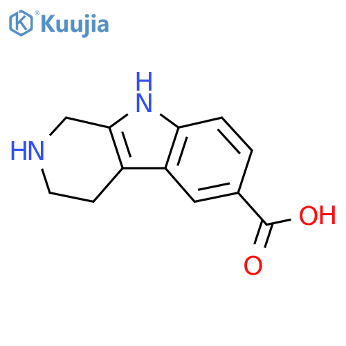 1H,2H,3H,4H,9H-pyrido3,4-bindole-6-carboxylic acid structure