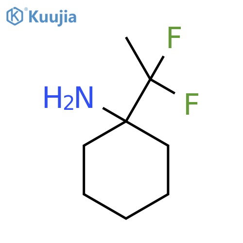 1-(1,1-Difluoroethyl)cyclohexan-1-amine structure