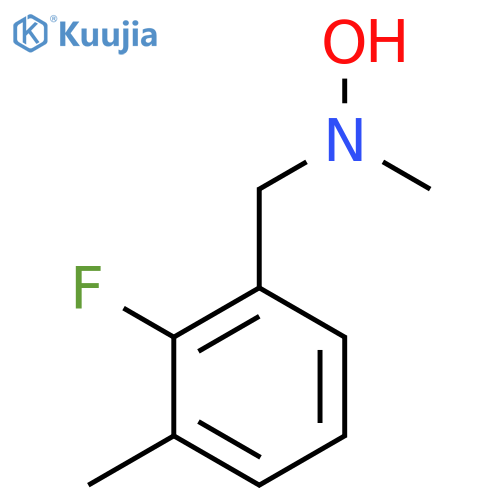 N-(2-fluoro-3-methylphenyl)methyl-N-methylhydroxylamine structure