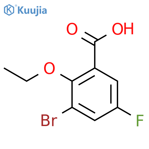 3-Bromo-2-ethoxy-5-fluorobenzoic acid structure