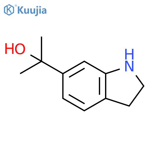 2-(2,3-dihydro-1H-indol-6-yl)propan-2-ol structure