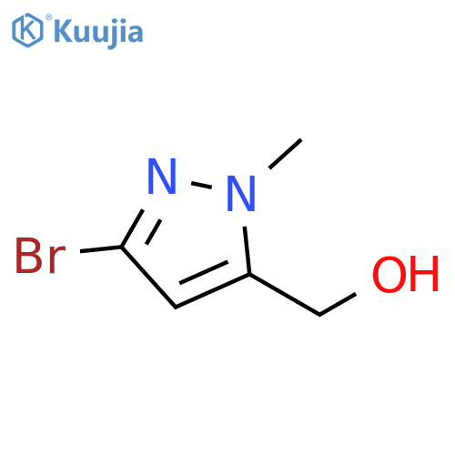 (3-bromo-1-methyl-1H-pyrazol-5-yl)methanol structure
