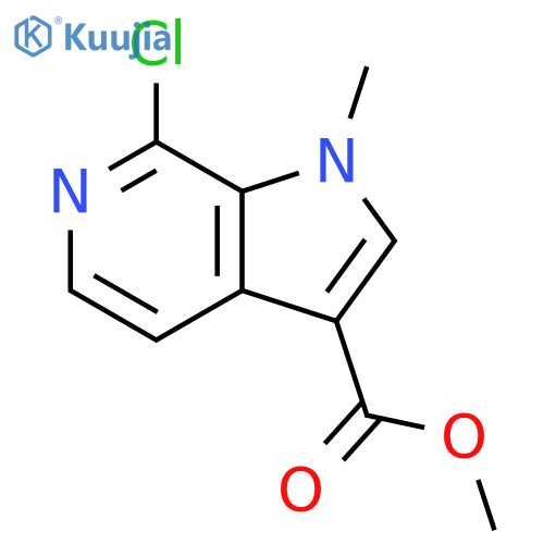 methyl 7-chloro-1-methyl-1H-pyrrolo2,3-cpyridine-3-carboxylate structure