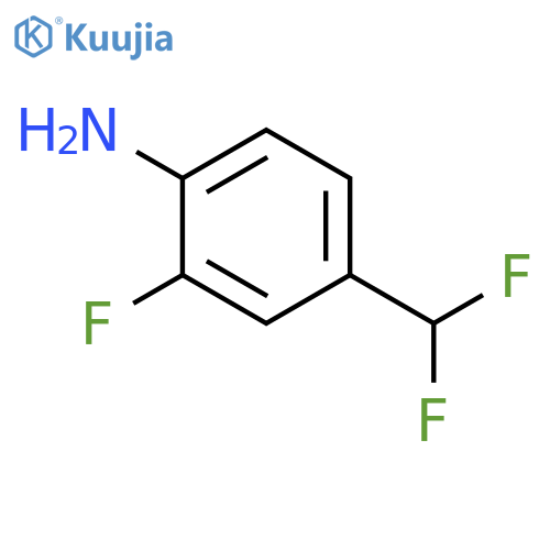 Benzenamine, 4-(difluoromethyl)-2-fluoro- structure