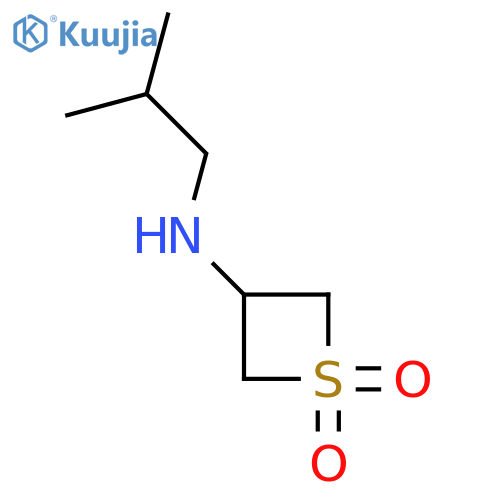 3-[(2-Methylpropyl)amino]-1lambda6-thietane-1,1-dione structure